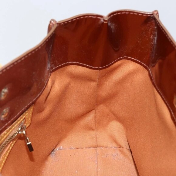 LOUIS VUITTON Monogram Vernis Reade PM Hand Bag Bronze M91146 LV Auth SW1525 - Picture 11 of 16